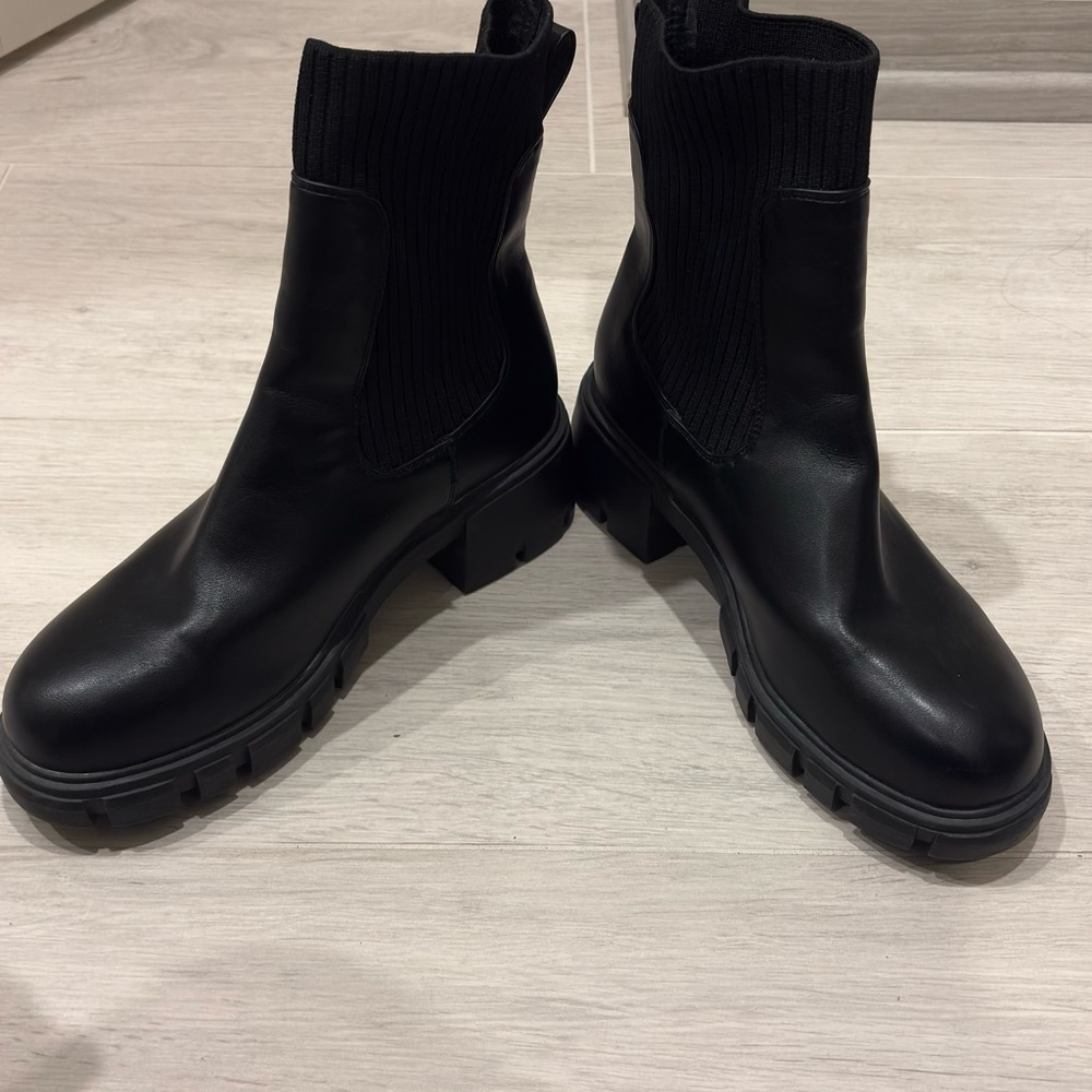 Target Black Chunky Ankle Boots
